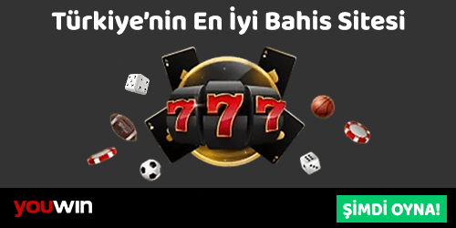777 sembolü ve oyun aksesuarlarıyla Türkiye’nin en iyi bahis sitesi vurgusu ve Şimdi oyna butonu